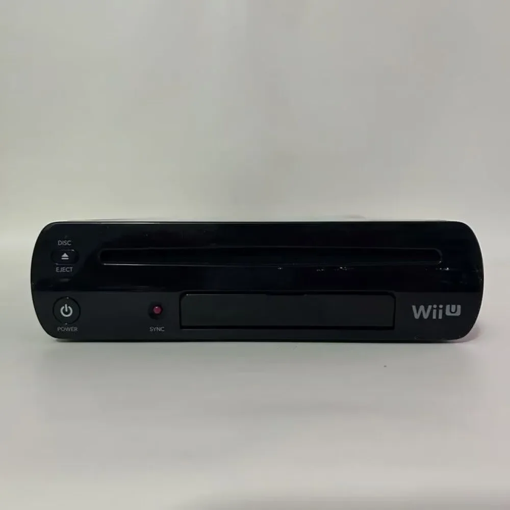 Nintendo Wii U Console 32GB Black Deluxe WUP-101 Console Only Tested Pre-Owned